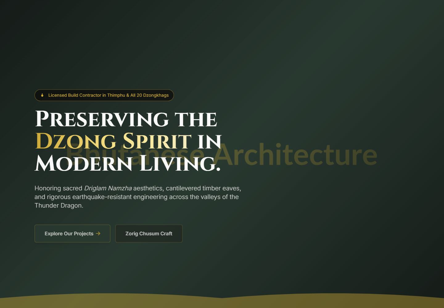 Druk Heritage architecture website