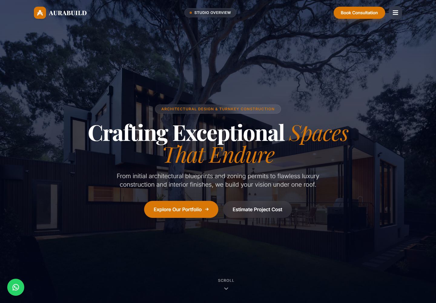 Infrastructure Studio website preview