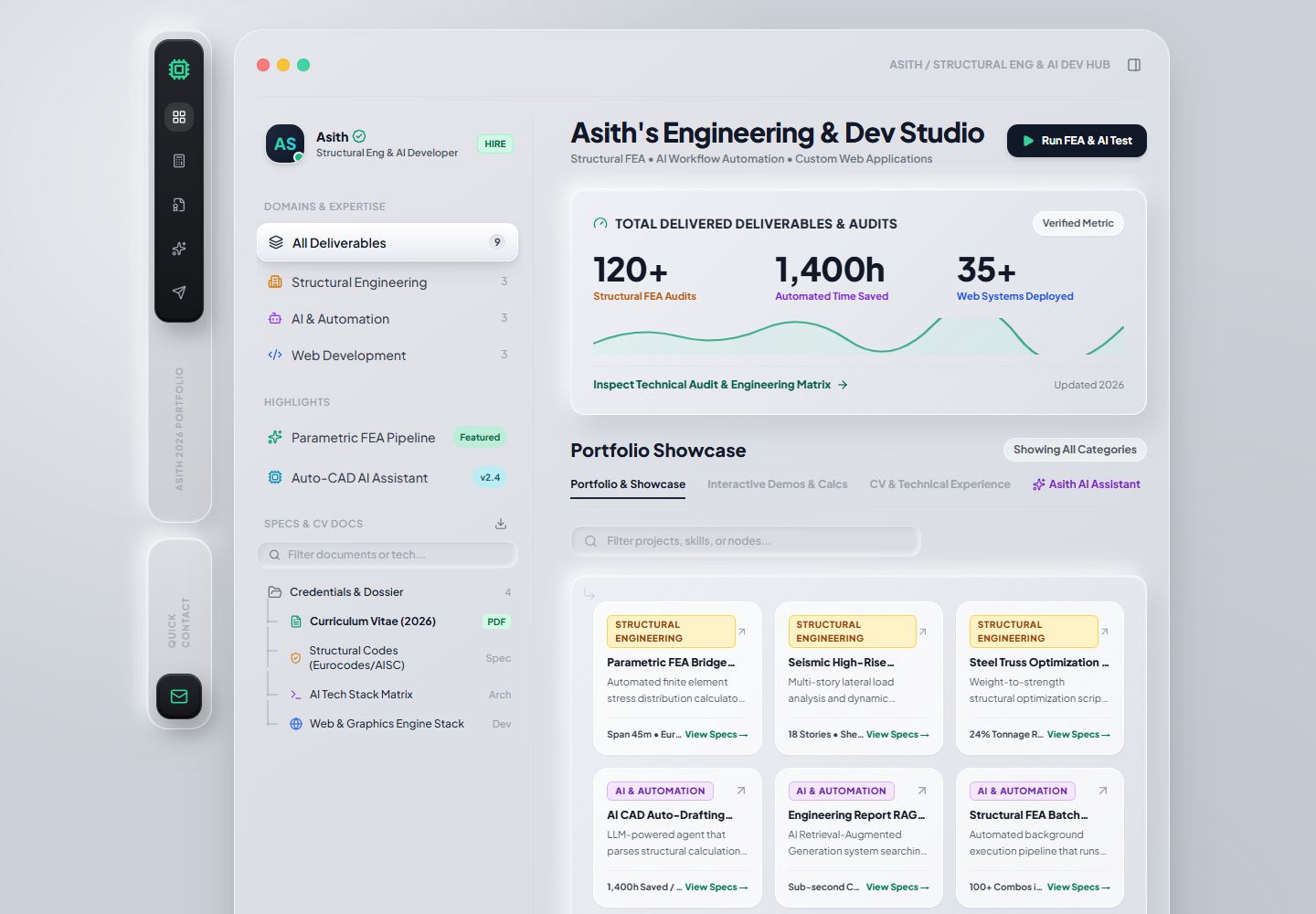 App OS Portfolio desktop-style website preview